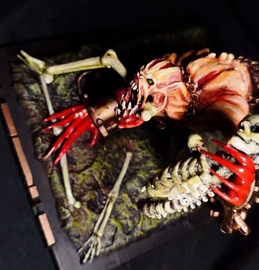 Кастомная 3D фигурка Lifestealer (Найкс/Гуля) из Dota 2, ручная покраска миниатюры