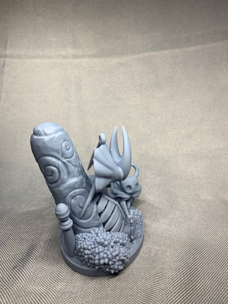 Детализированная 3D диорама по игре Hollow Knight (Полый рыцарь), фотополимерная печать и ручная покраска