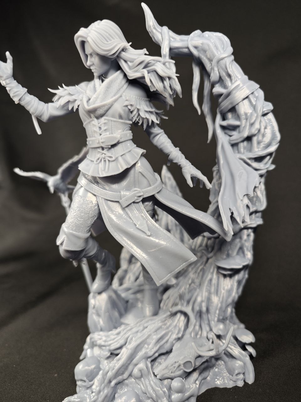 Детализированная 3D фигурка Йеннифер (Yennefer) из игры Ведьмак (The Witcher), ручная работа