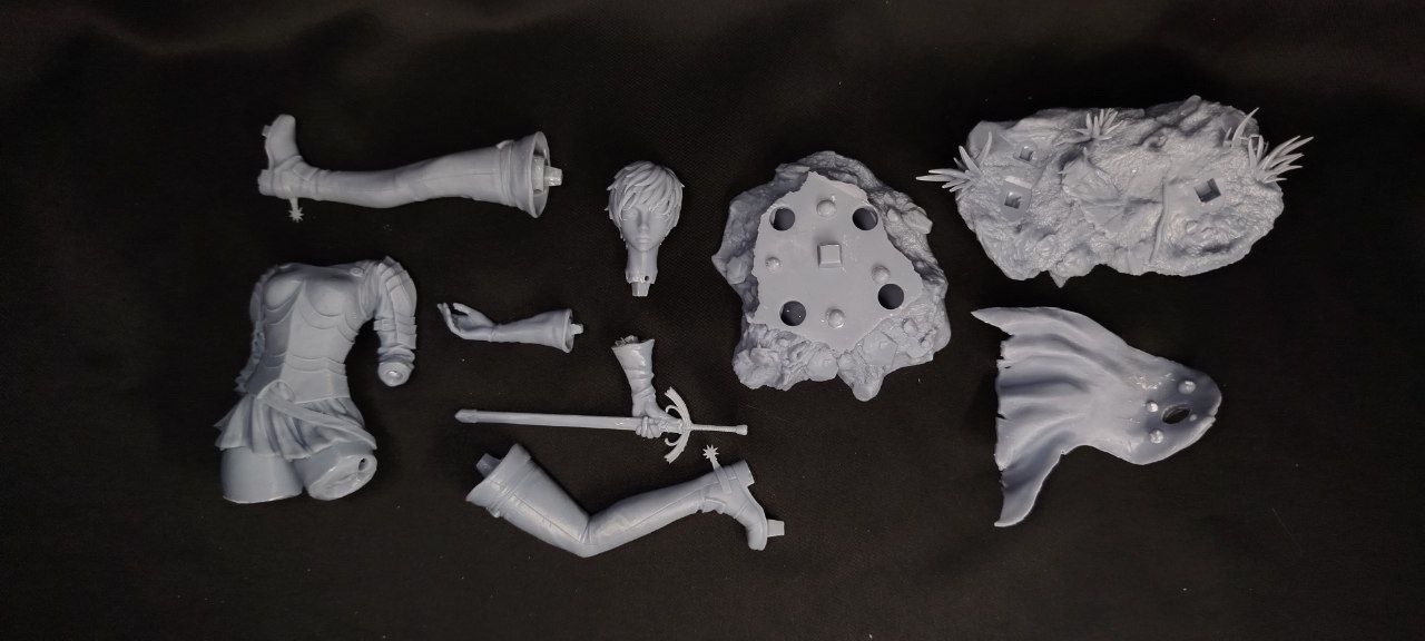 3D статуэтка Каски (Casca) из аниме Берсерк (Berserk), напечатанная на 3D принтере и покрашенная