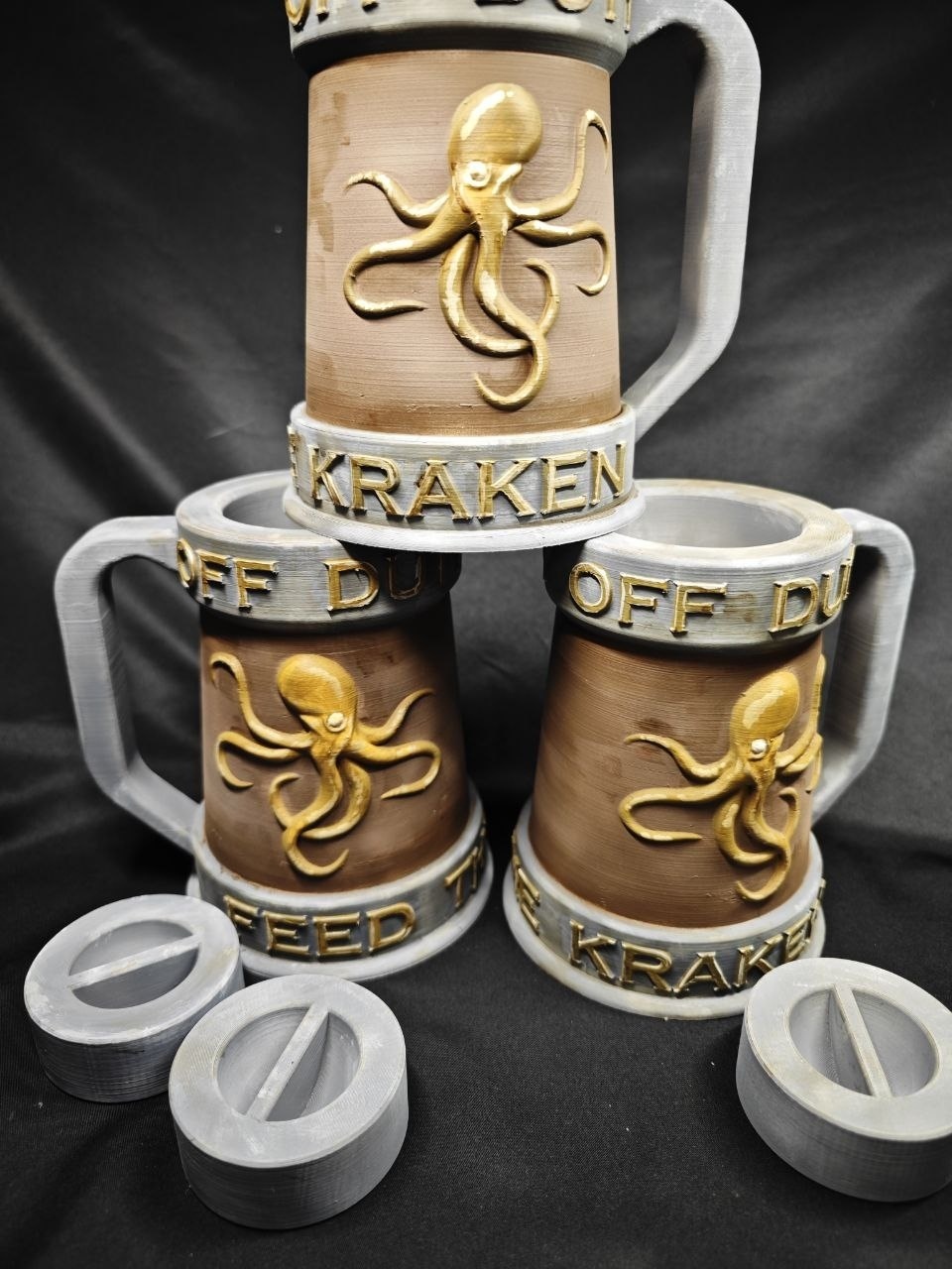 Миниатюра Кракена для настольной игры "Feed the Kraken" (Кто накормит Кракена?), ручная покраска