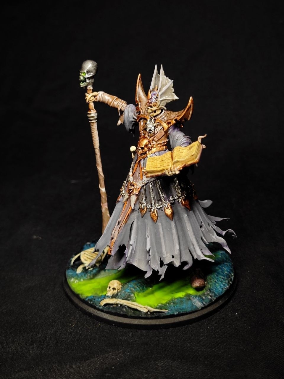 Детализированная 3D фигурка Лича (Lich) из Герои Меча и Магии 5 (HOMM5), фотополимерная печать