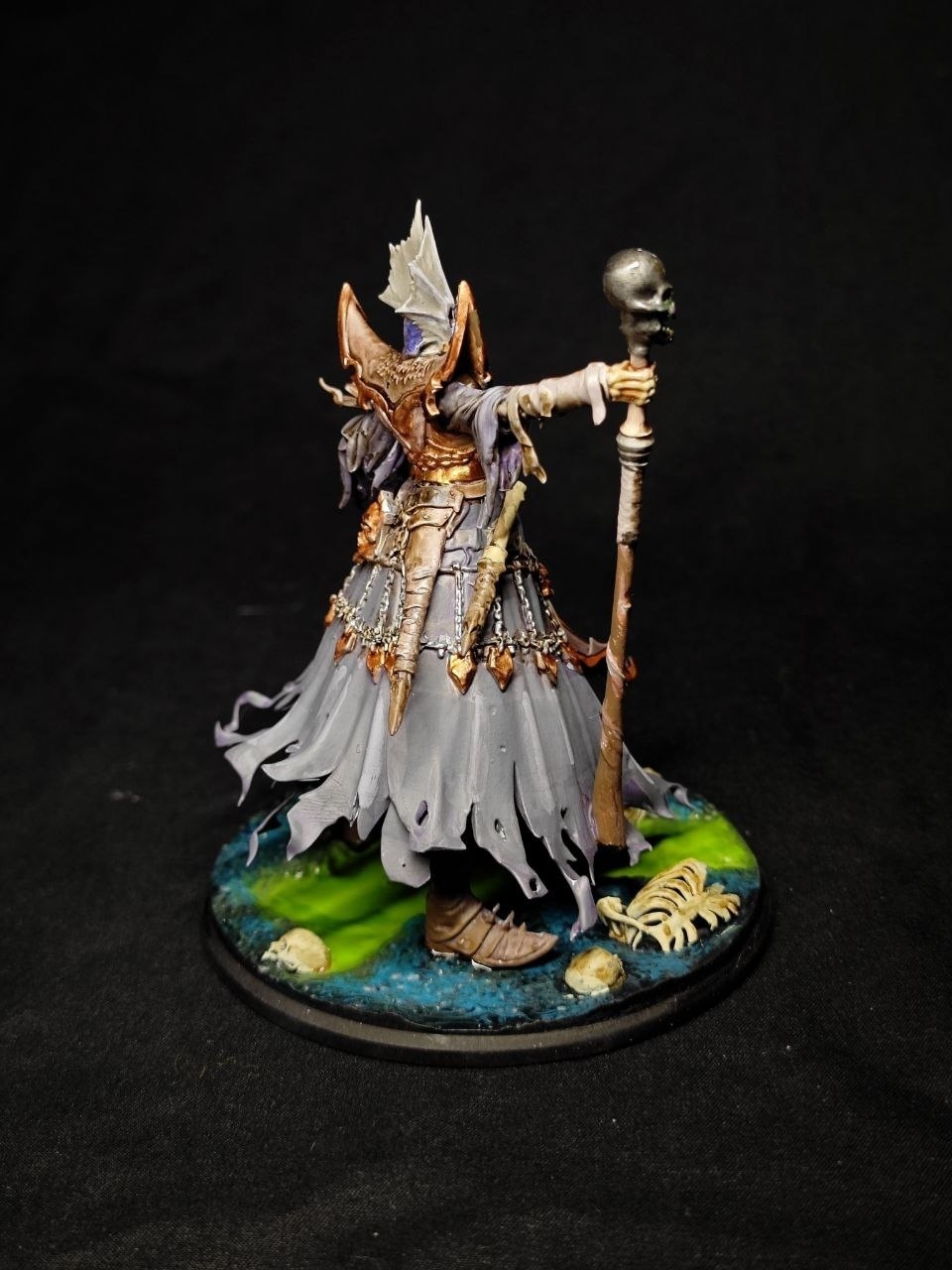 Детализированная 3D фигурка Лича (Lich) из Герои Меча и Магии 5 (HOMM5), фотополимерная печать