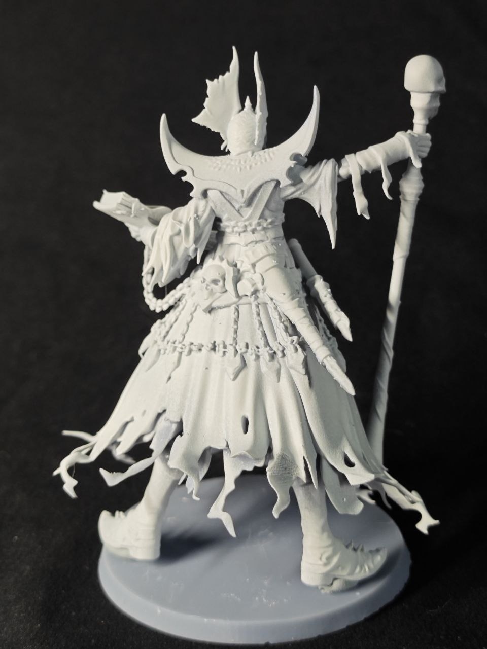 Детализированная 3D фигурка Лича (Lich) из Герои Меча и Магии 5 (HOMM5), фотополимерная печать