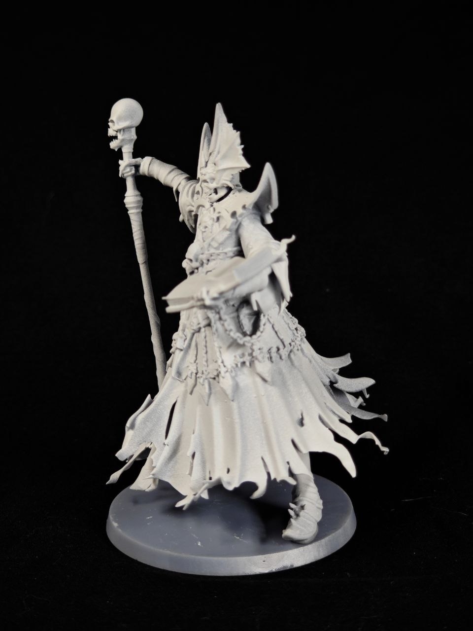 Детализированная 3D фигурка Лича (Lich) из Герои Меча и Магии 5 (HOMM5), фотополимерная печать