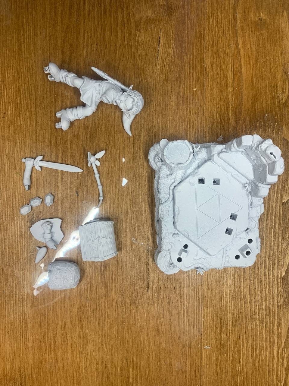 3D фигурка Линка (Link) с Высшим мечом из The Legend of Zelda, фотополимерная печать и роспись