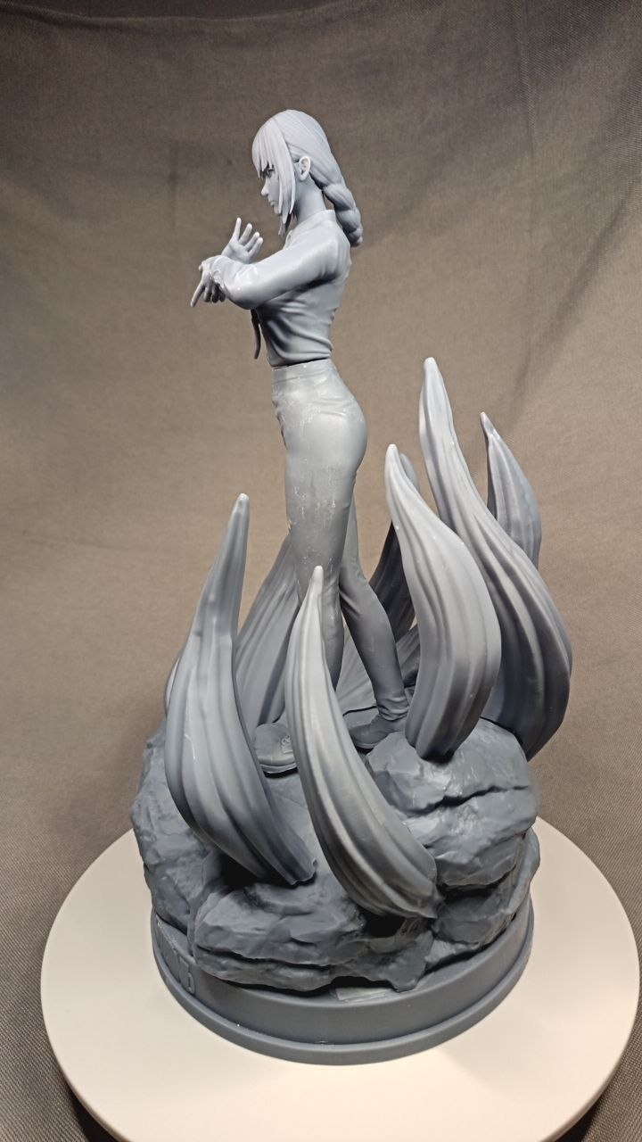 3D фигурка Макимы (Makima) из аниме Человек-бензопила (Chainsaw Man), ручная покраска