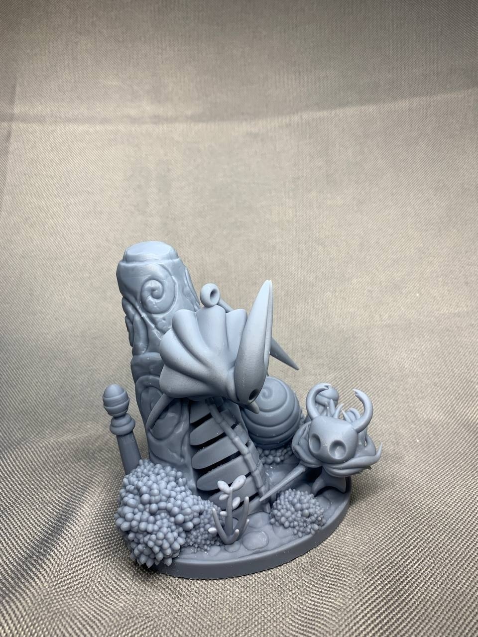 Детализированная 3D диорама по игре Hollow Knight (Полый рыцарь), фотополимерная печать и ручная покраска