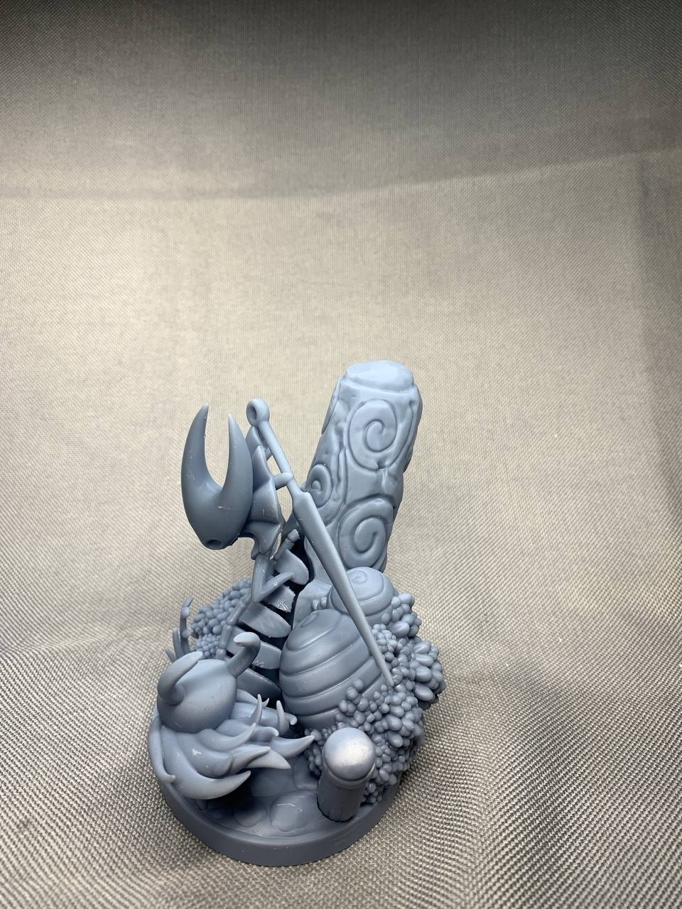 Детализированная 3D диорама по игре Hollow Knight (Полый рыцарь), фотополимерная печать и ручная покраска