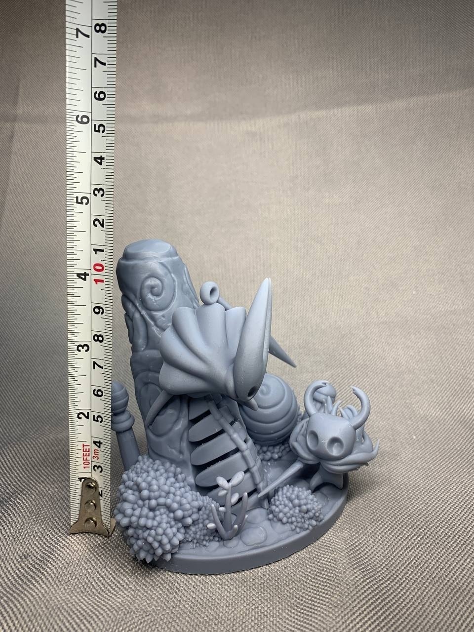 Детализированная 3D диорама по игре Hollow Knight (Полый рыцарь), фотополимерная печать и ручная покраска