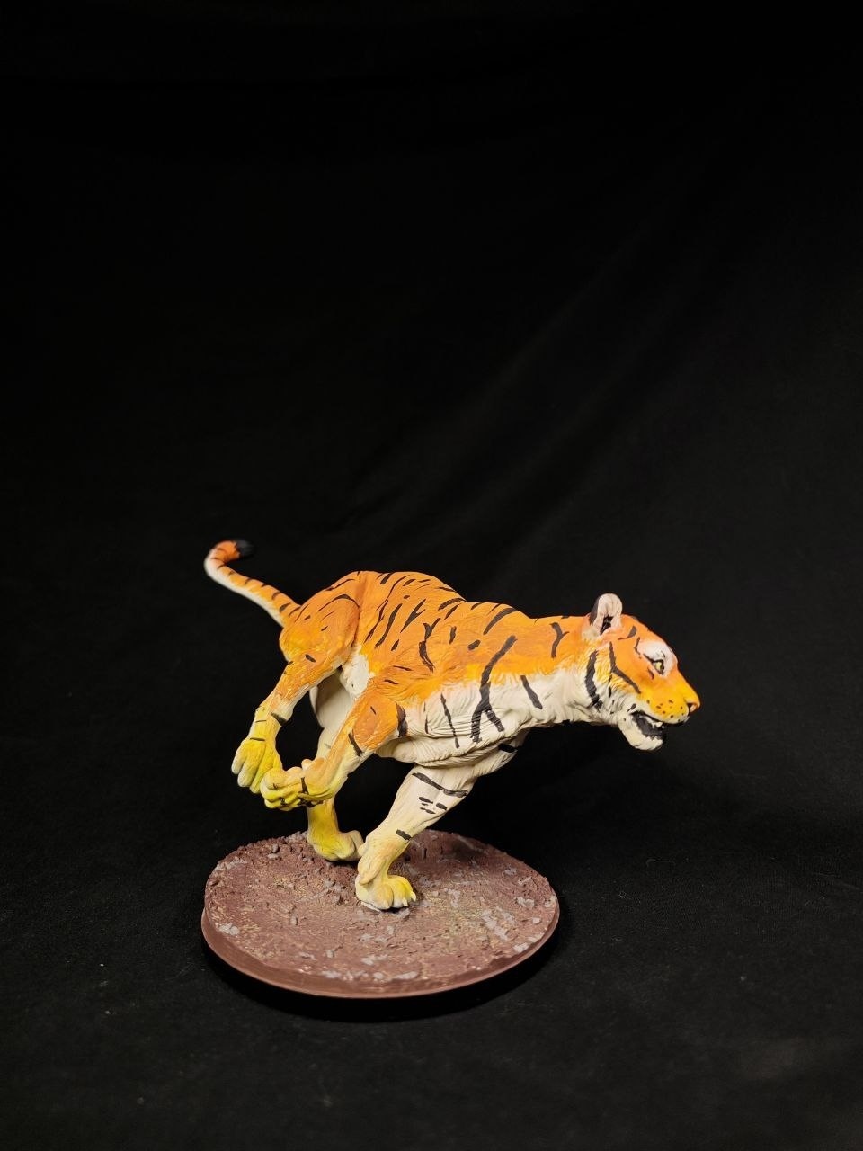 Реалистичная 3D фигурка бенгальского тигра (Bengal tiger), качественная ручная покраска