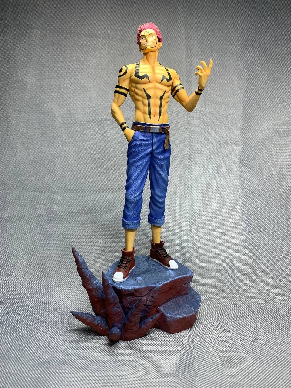 3D фигурка Рёмэна Сукуны (Ryomen Sukuna) из аниме Магическая битва, ручная покраска