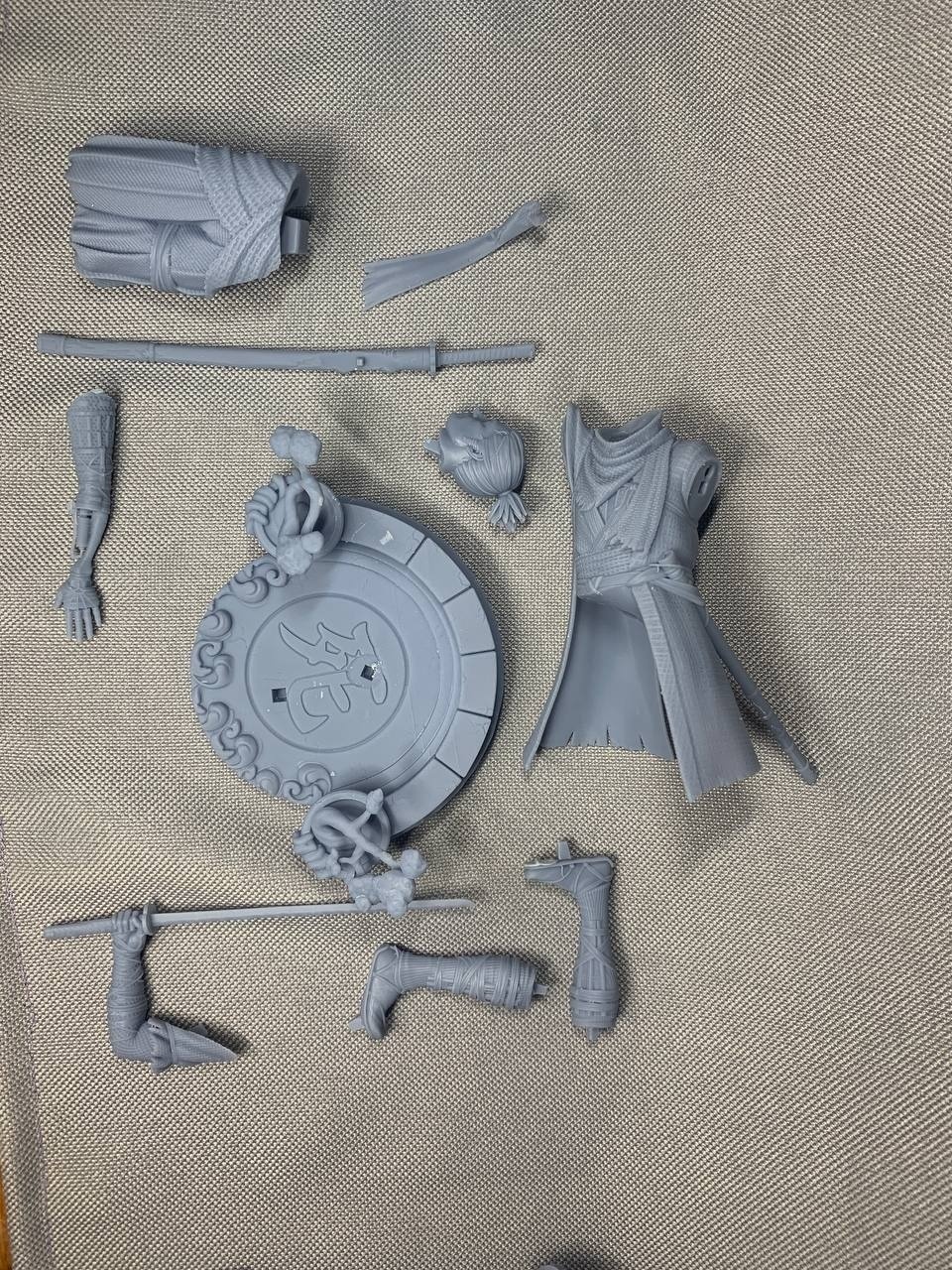 3D фигурка Секиро (Волка) из Sekiro: Shadows Die Twice с протезом, ручная покраска