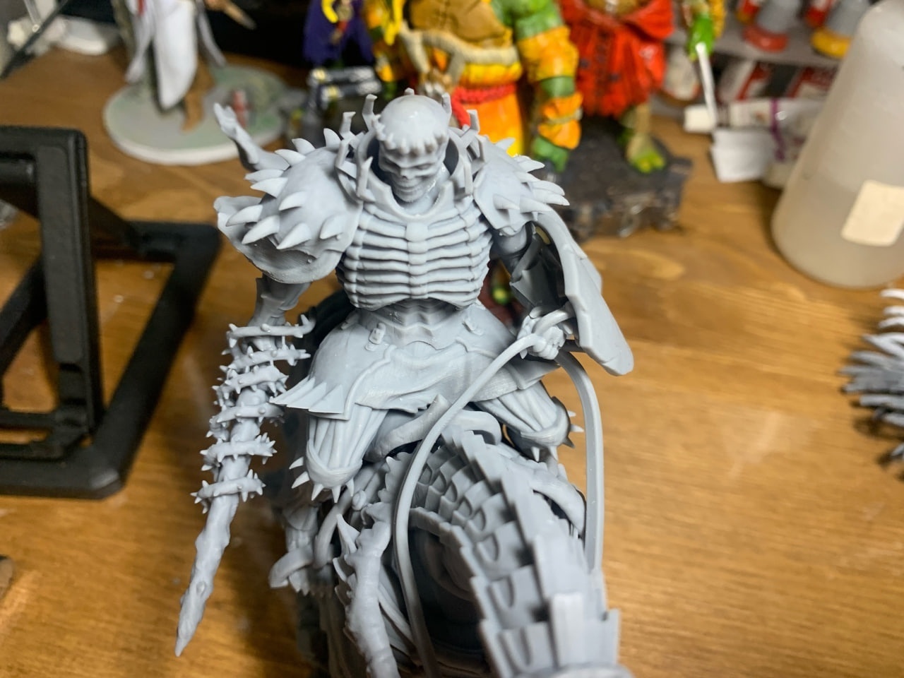 Детализированная 3D статуэтка Рыцаря-Черепа (Skull Knight) на коне из аниме Берсерк, ручная работа