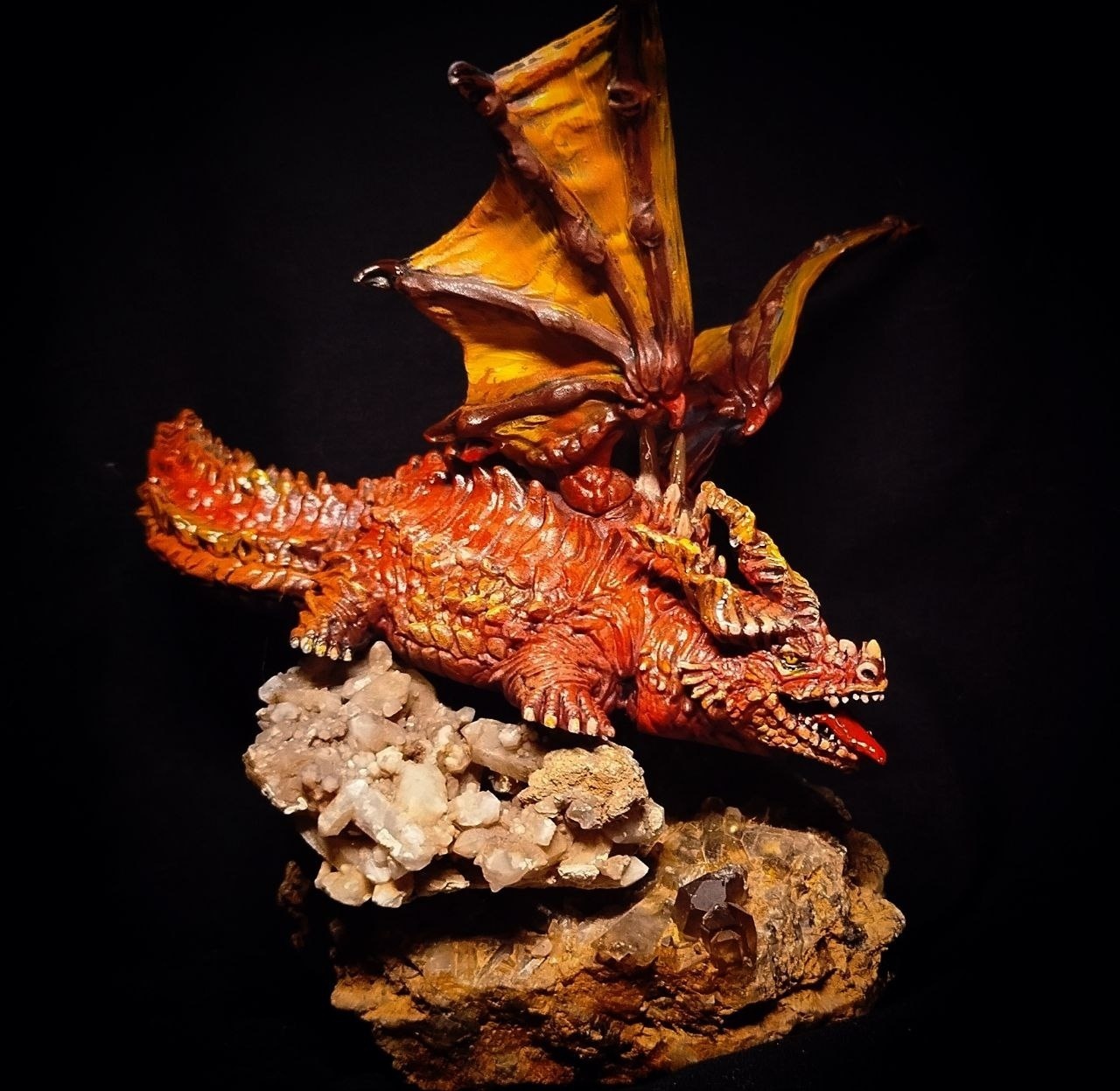 Забавная 3D фигурка толстого дракона (Fat Dragon) для D&D, фотополимерная печать и покраска