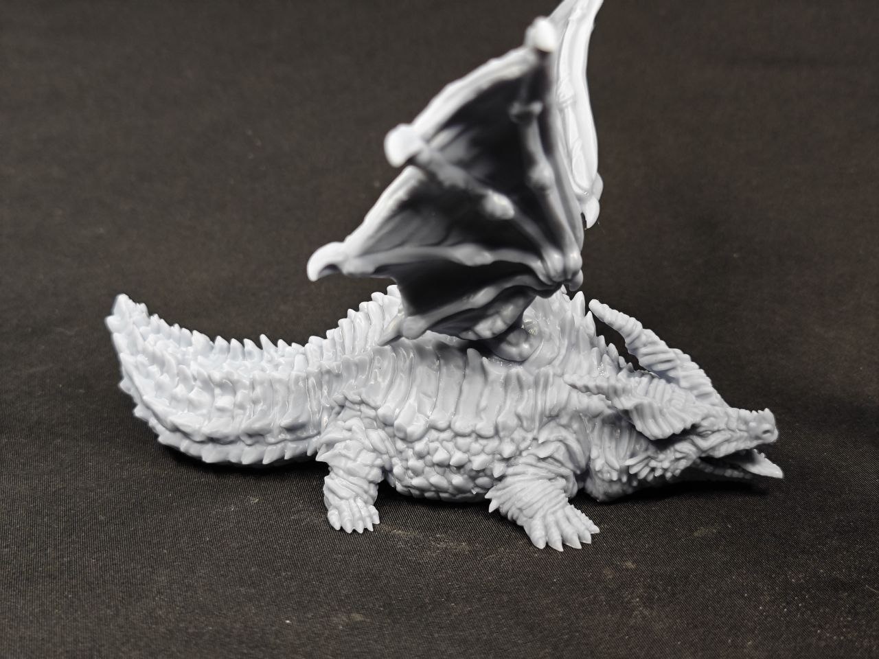 Забавная 3D фигурка толстого дракона (Fat Dragon) для D&D, фотополимерная печать и покраска