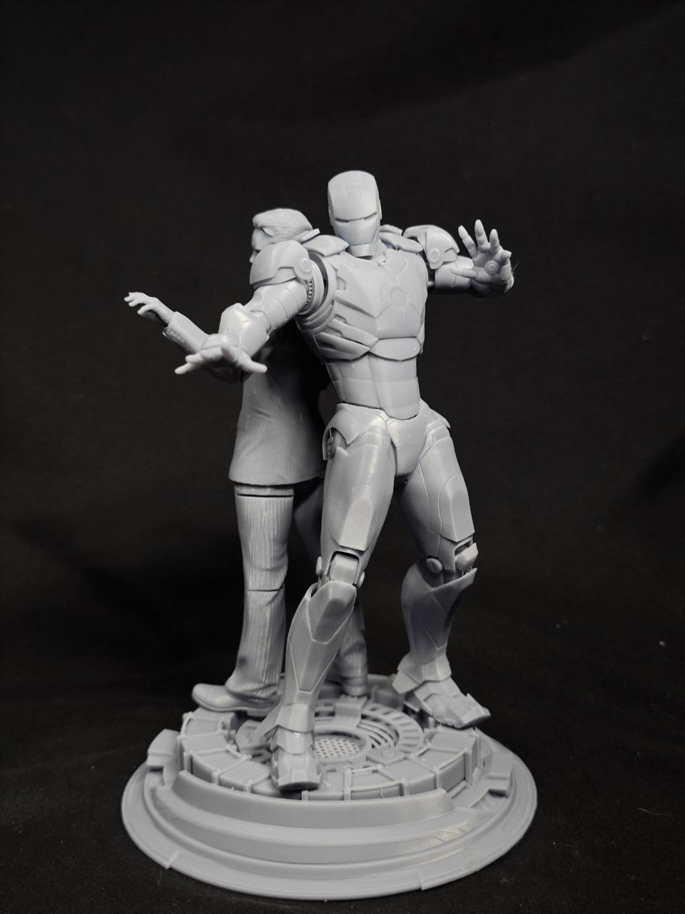 Кастомная 3D статуэтка Тони Старка (Tony Stark) в костюме Железного Человека (Iron Man), ручная работа