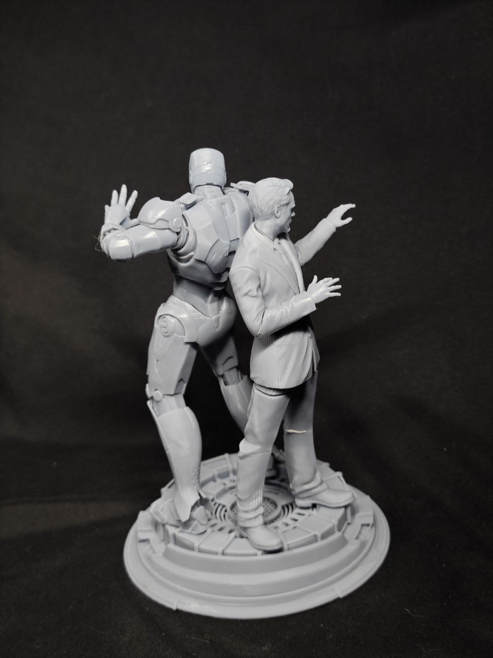 Кастомная 3D статуэтка Тони Старка (Tony Stark) в костюме Железного Человека (Iron Man), ручная работа