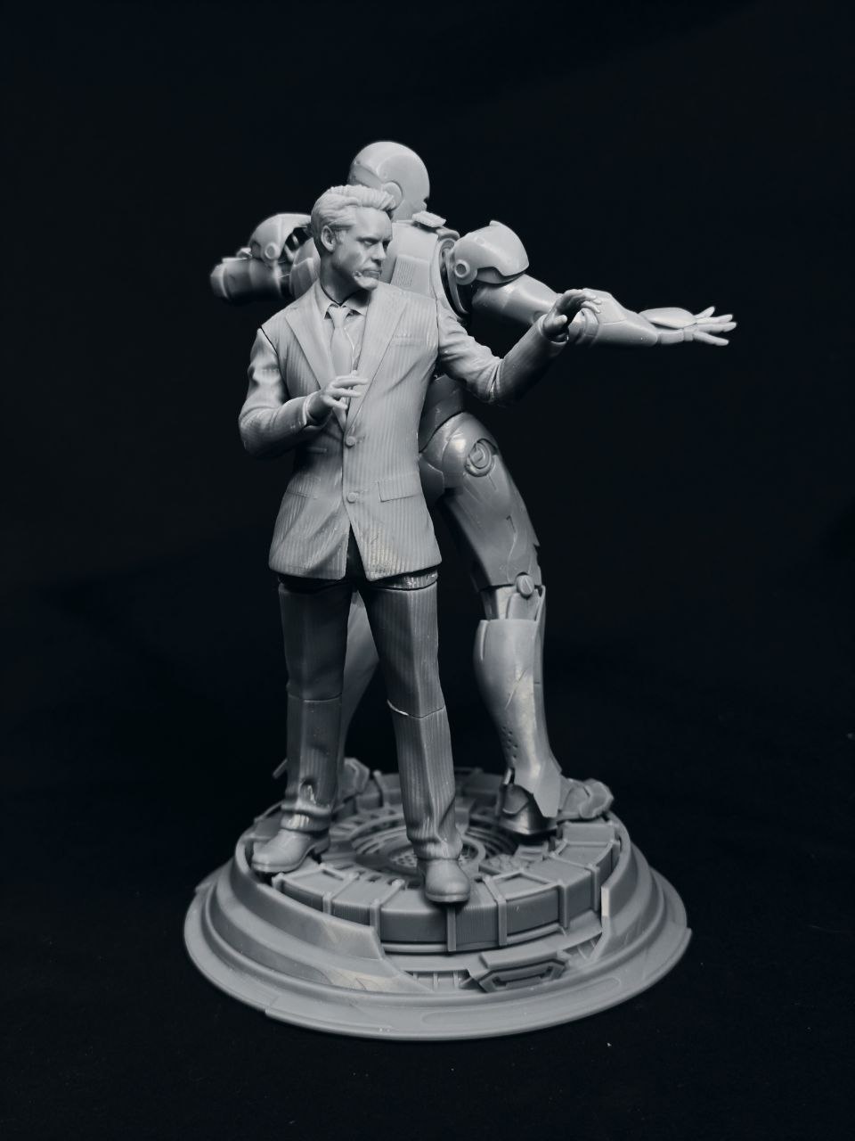 Кастомная 3D статуэтка Тони Старка (Tony Stark) в костюме Железного Человека (Iron Man), ручная работа