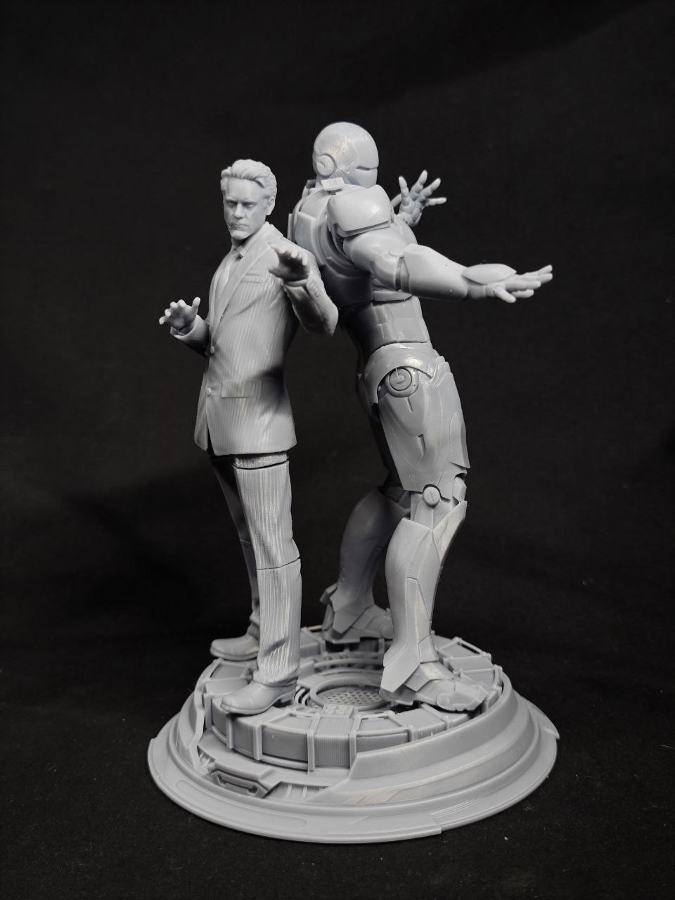 Кастомная 3D статуэтка Тони Старка (Tony Stark) в костюме Железного Человека (Iron Man), ручная работа