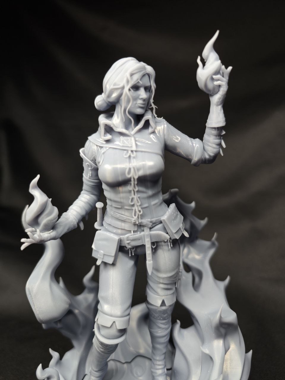 Кастомная 3D фигурка Трисс Меригольд (Triss Merigold) из игры Ведьмак (The Witcher), ручная покраска