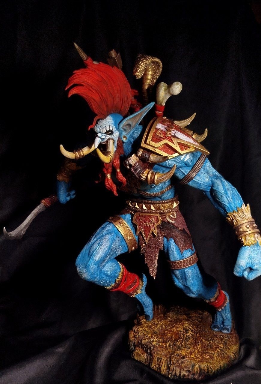 3D фигурка Вол'джина (Vol'jin) из World of Warcraft (WoW), детализированная ручная покраска