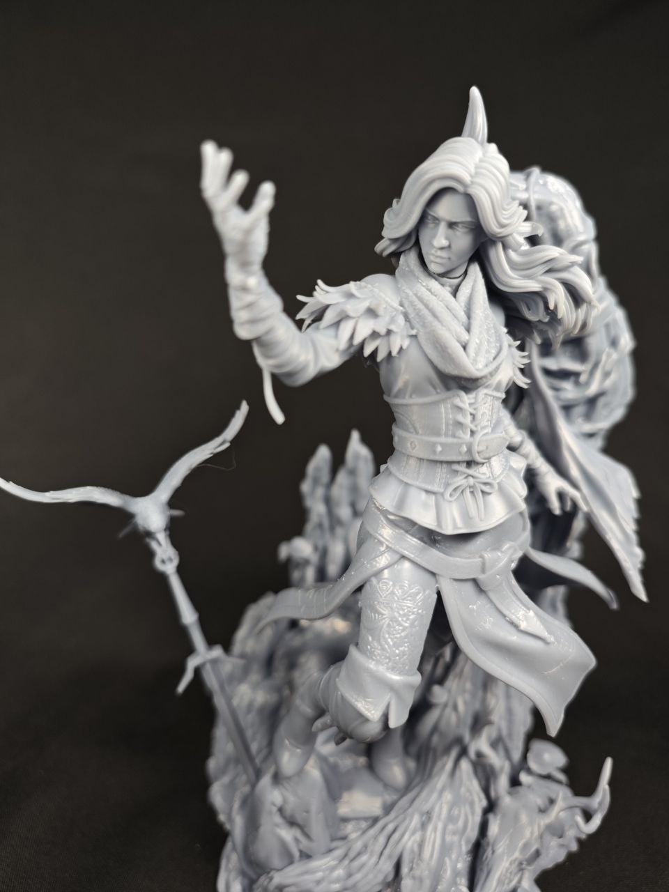 Детализированная 3D фигурка Йеннифер (Yennefer) из игры Ведьмак (The Witcher), ручная работа