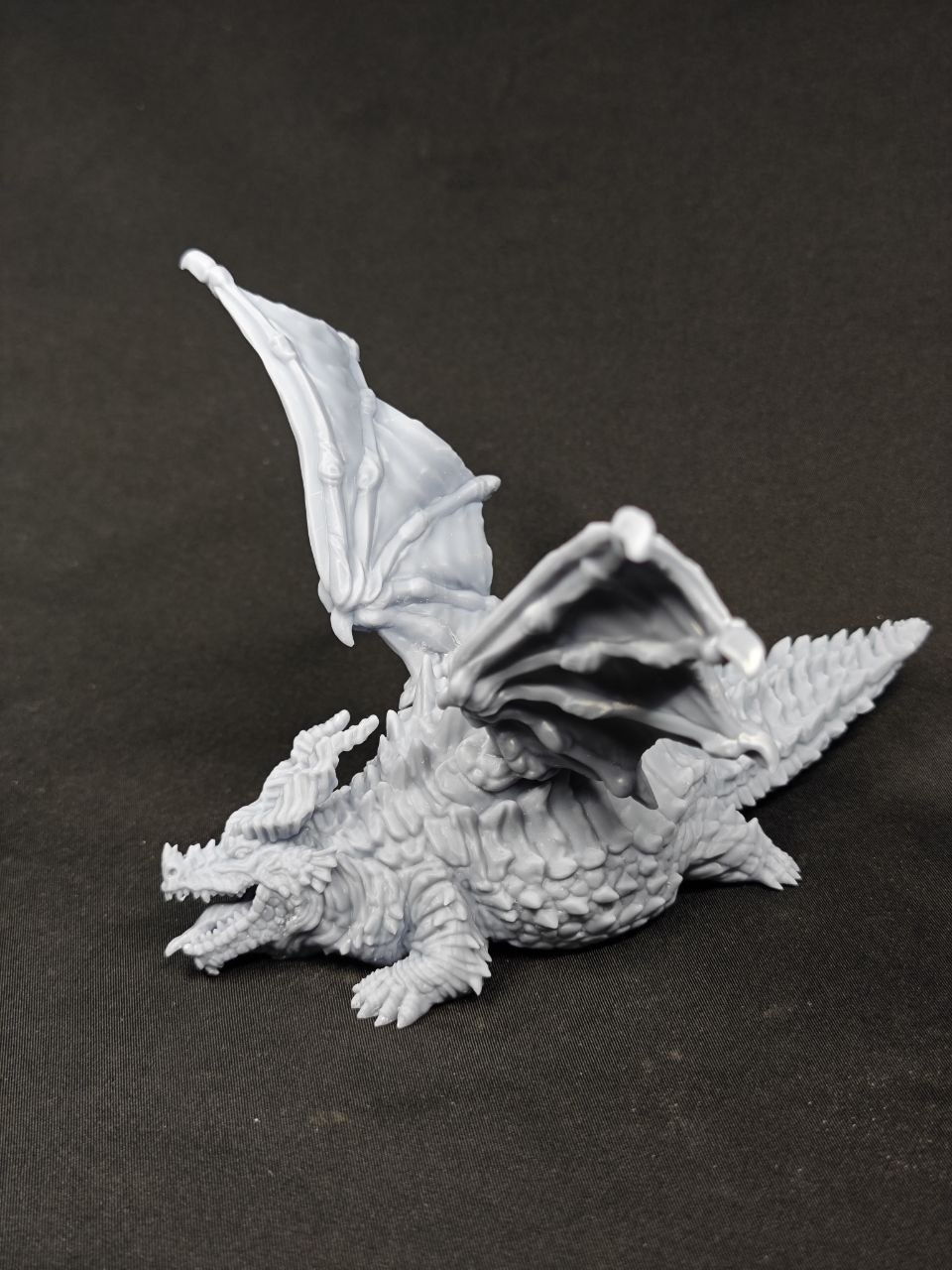 Забавная 3D фигурка толстого дракона (Fat Dragon) для D&D, фотополимерная печать и покраска