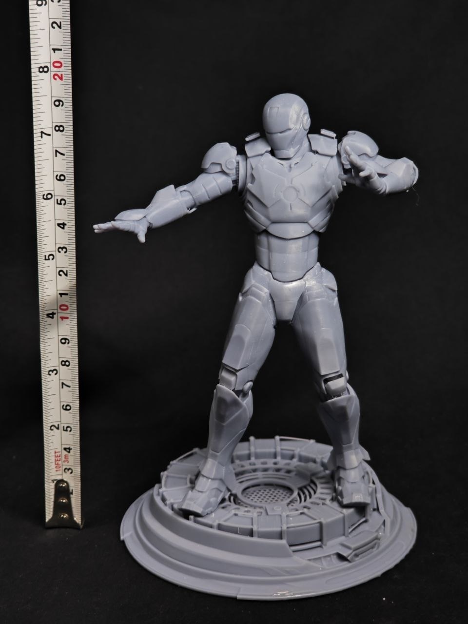 Кастомная 3D статуэтка Тони Старка (Tony Stark) в костюме Железного Человека (Iron Man), ручная работа